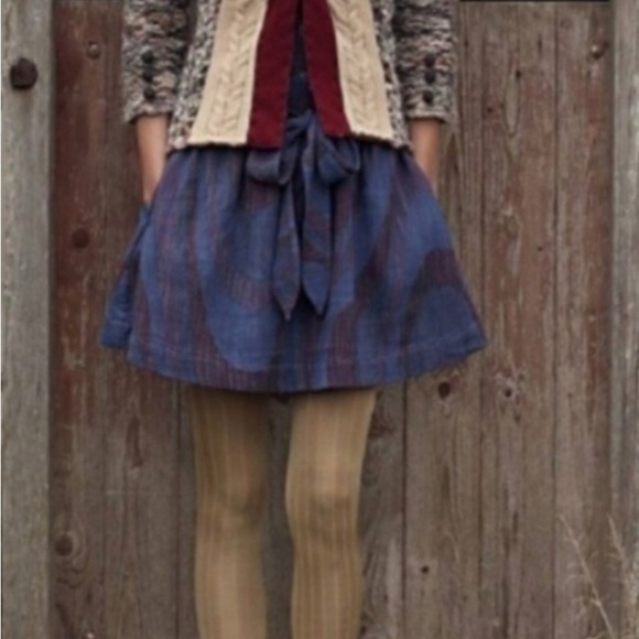 Anthropologie Idra Tweed Flare Skirt size 4 - Picture 2 of 13